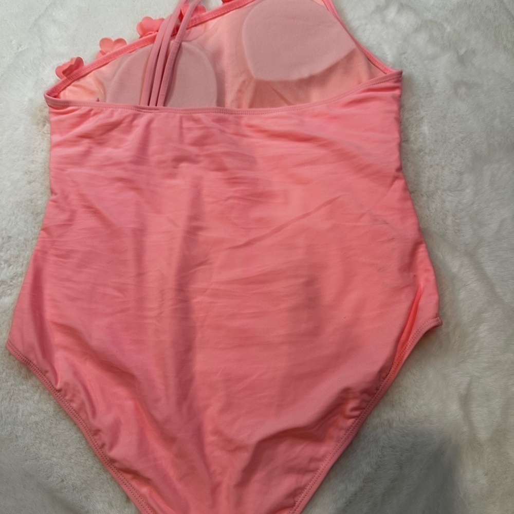 Charming Pink Floral women’s Bodysuit - Picture 4 of 8